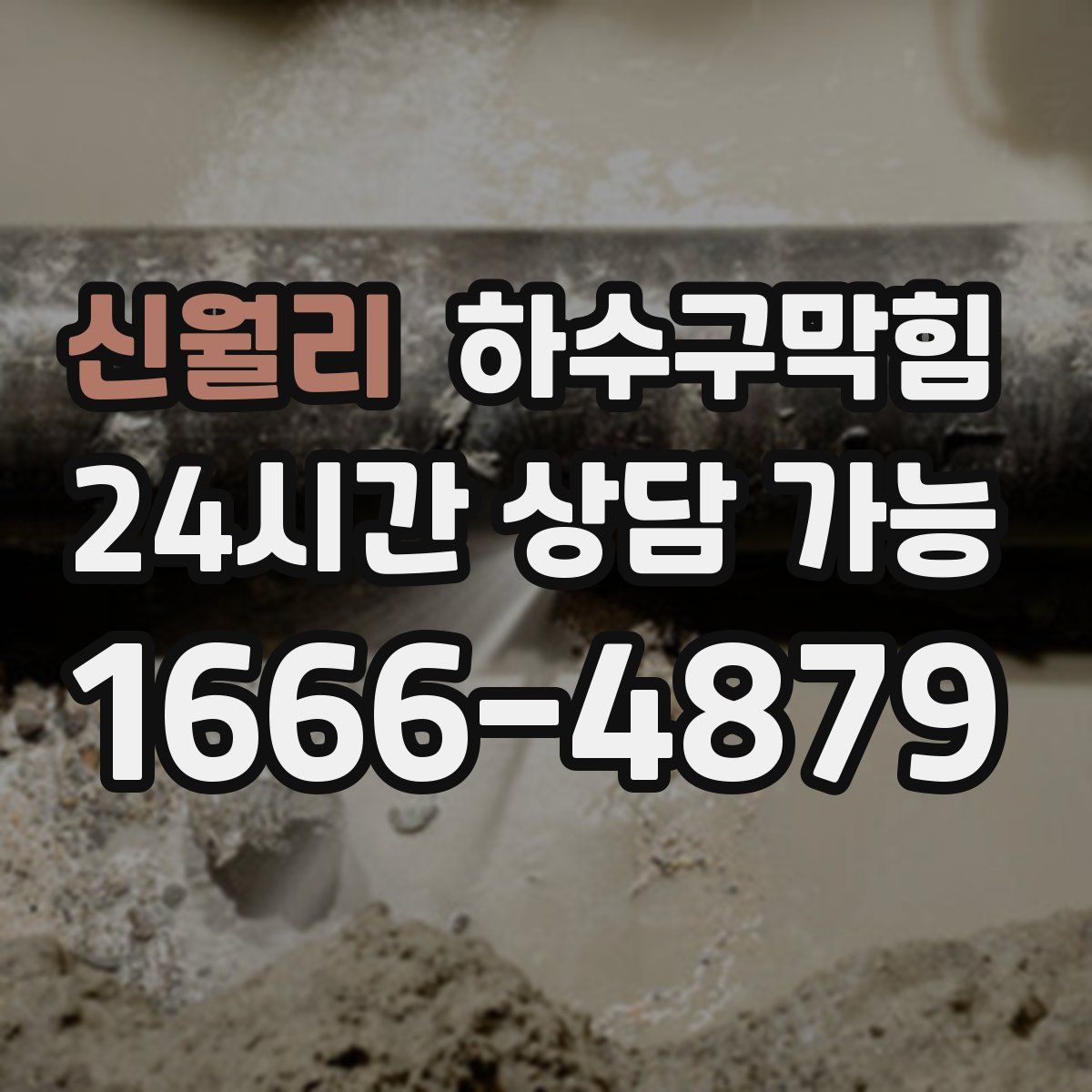 신월리 하수구막힘