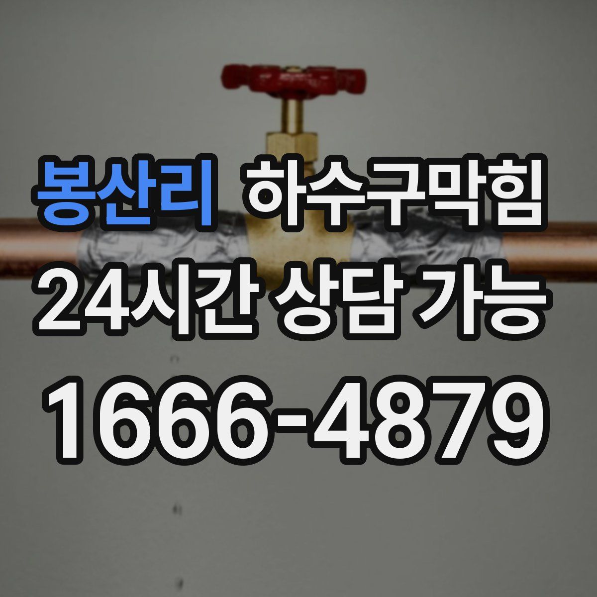 봉산리 하수구막힘