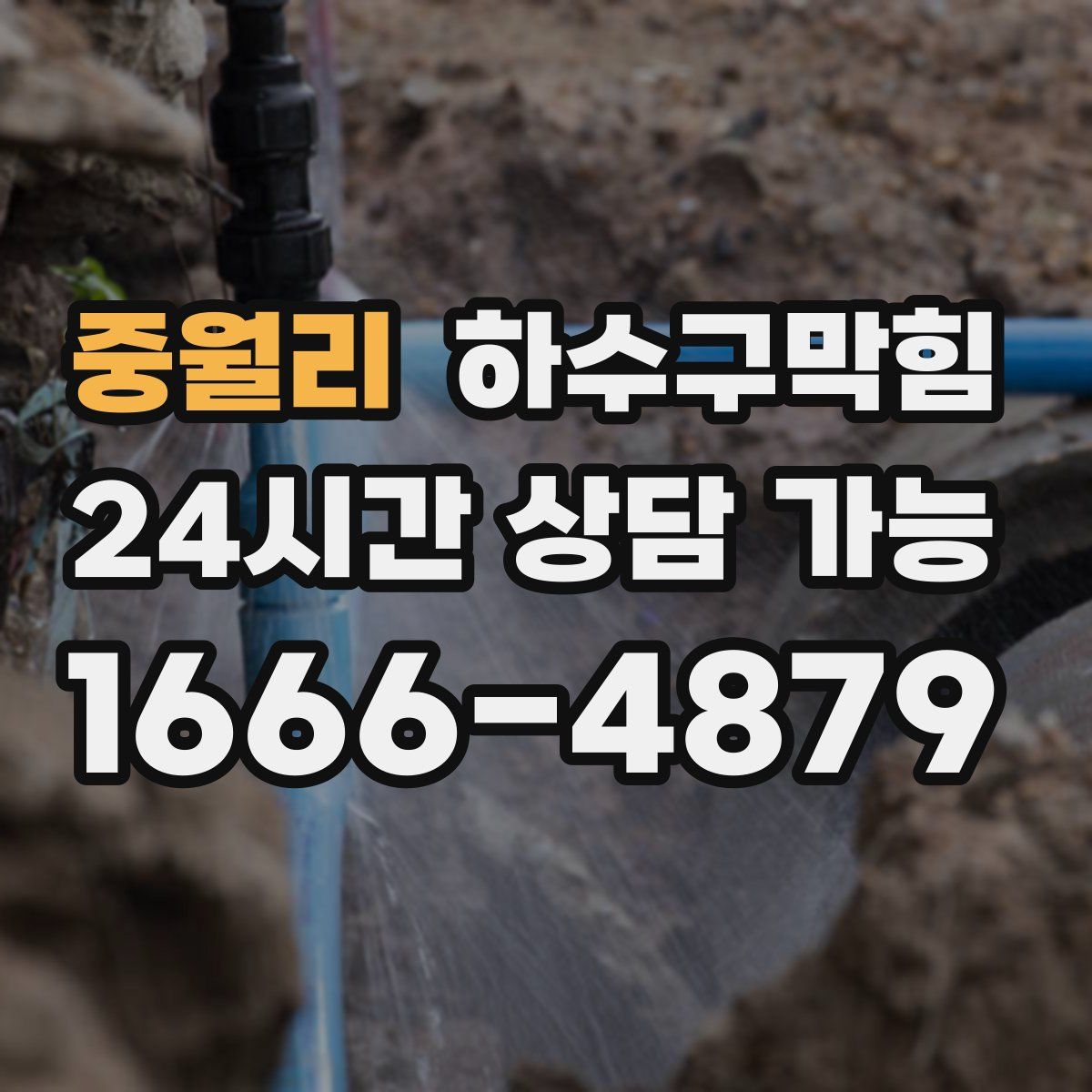 중월리 하수구막힘