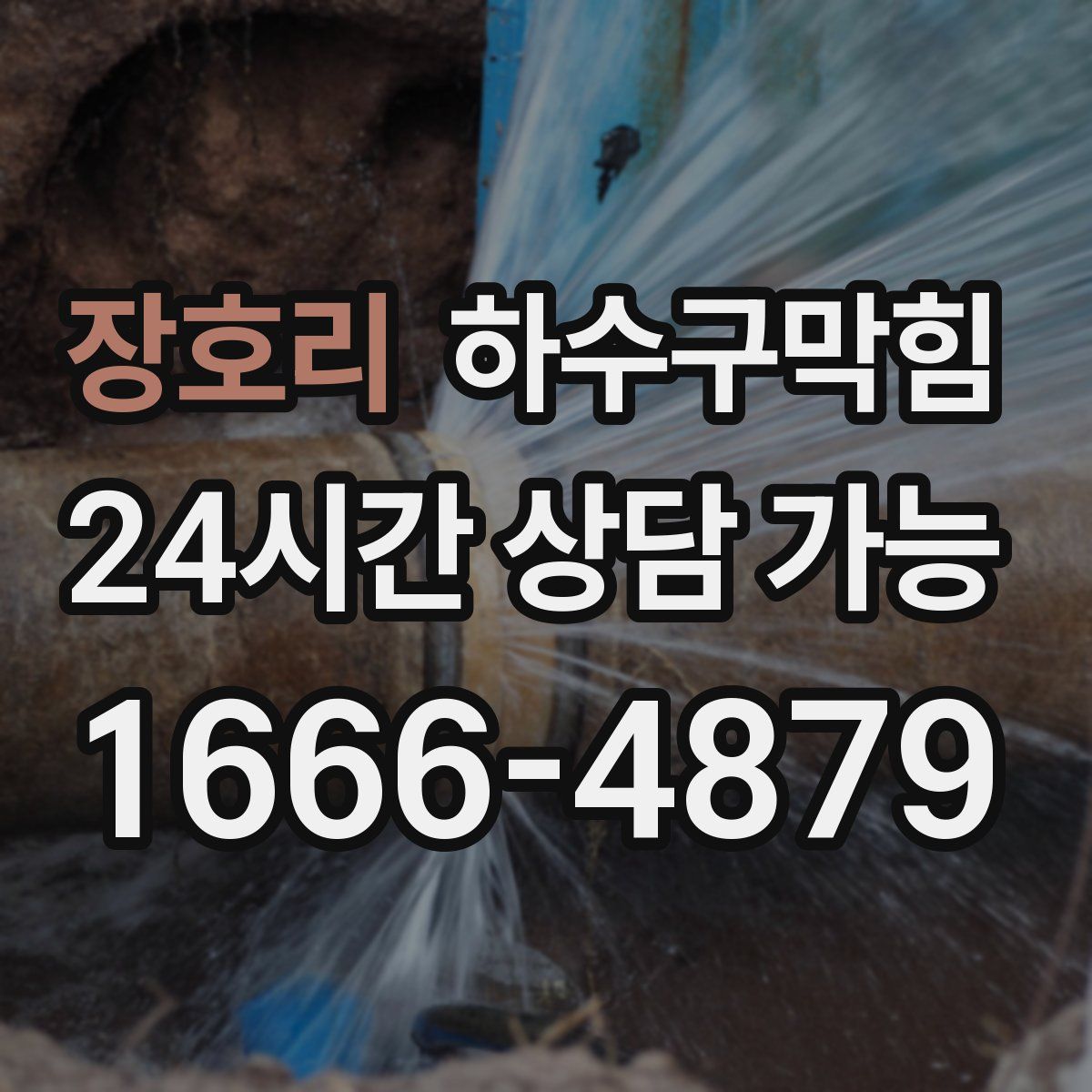 장호리 하수구막힘