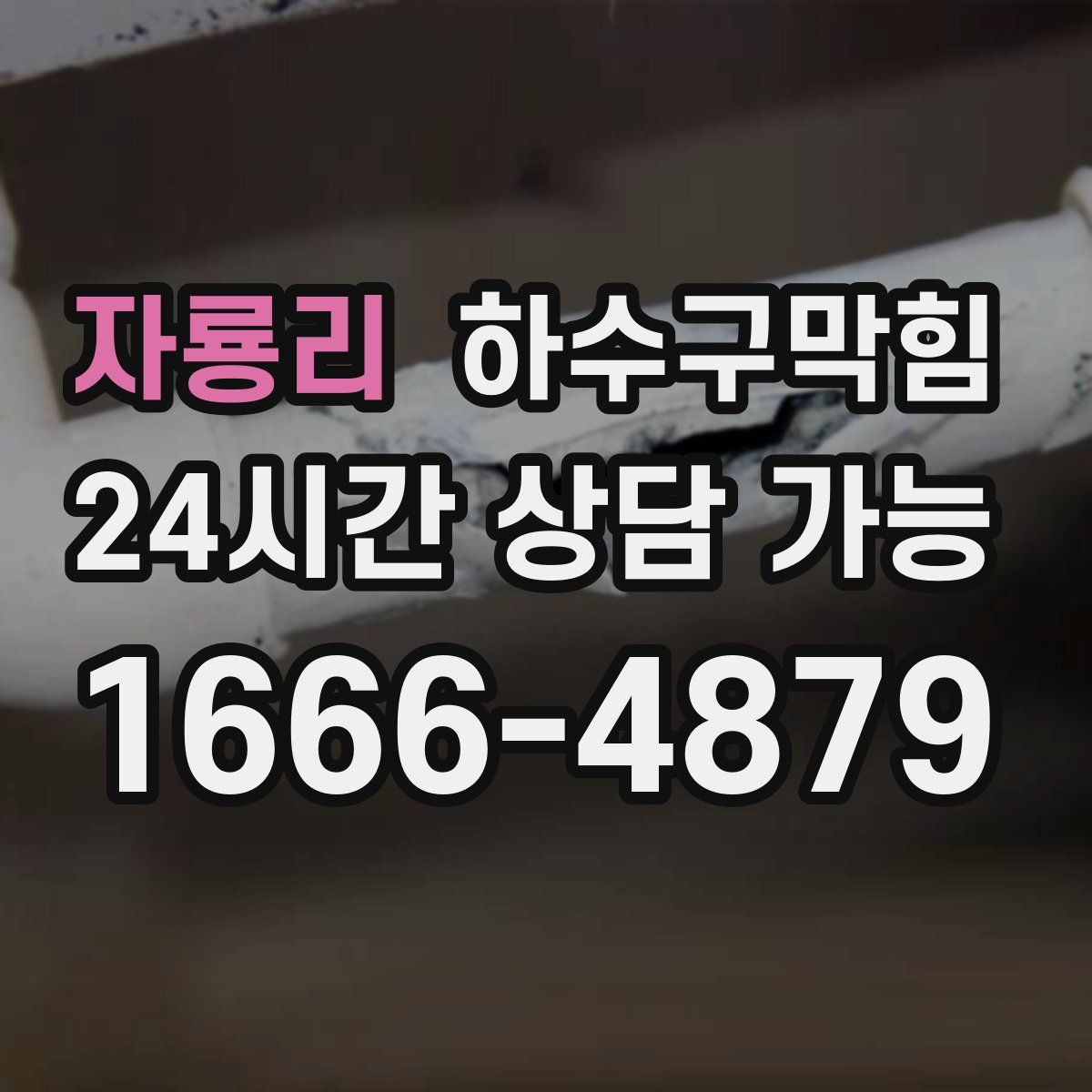 자룡리 하수구막힘