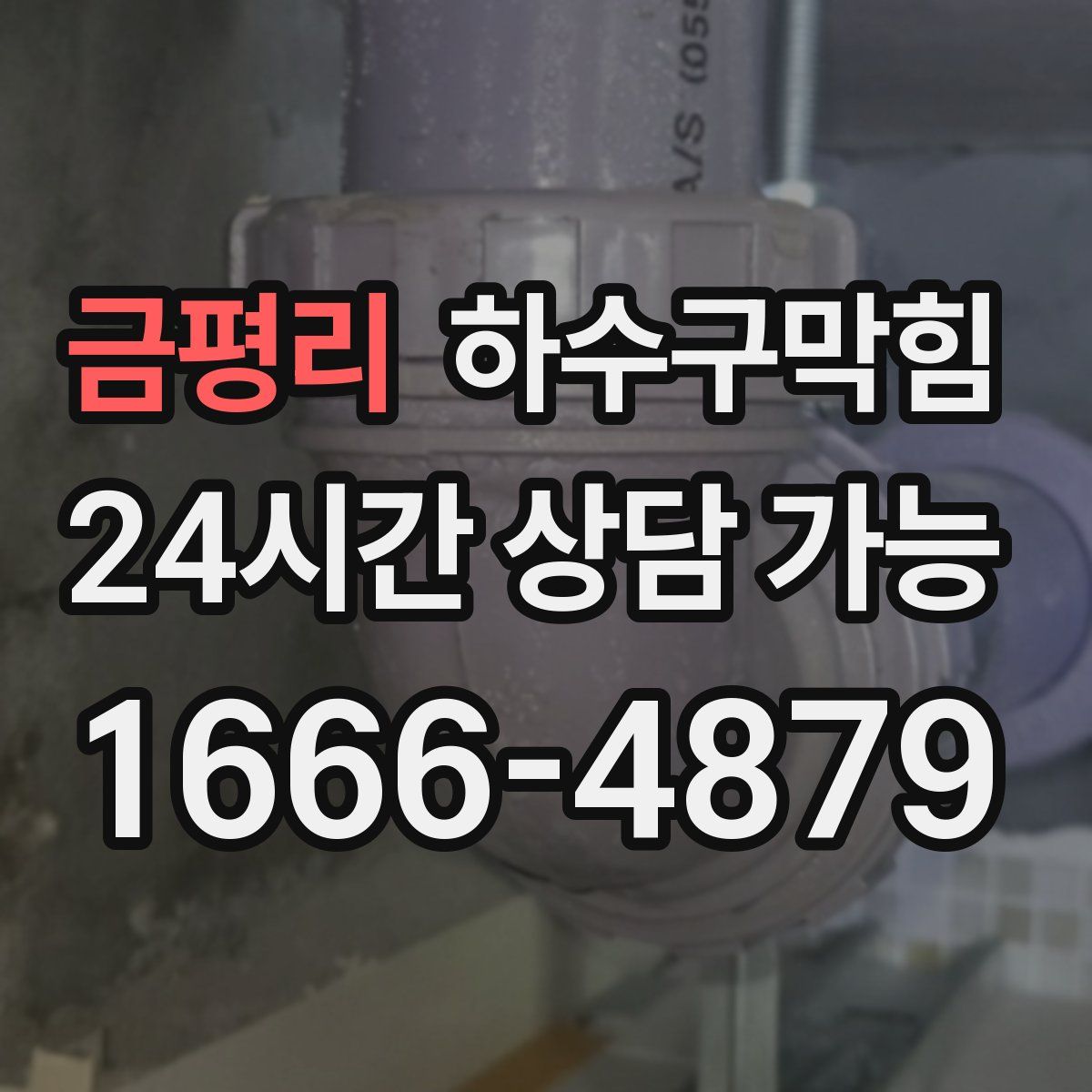 금평리 하수구막힘