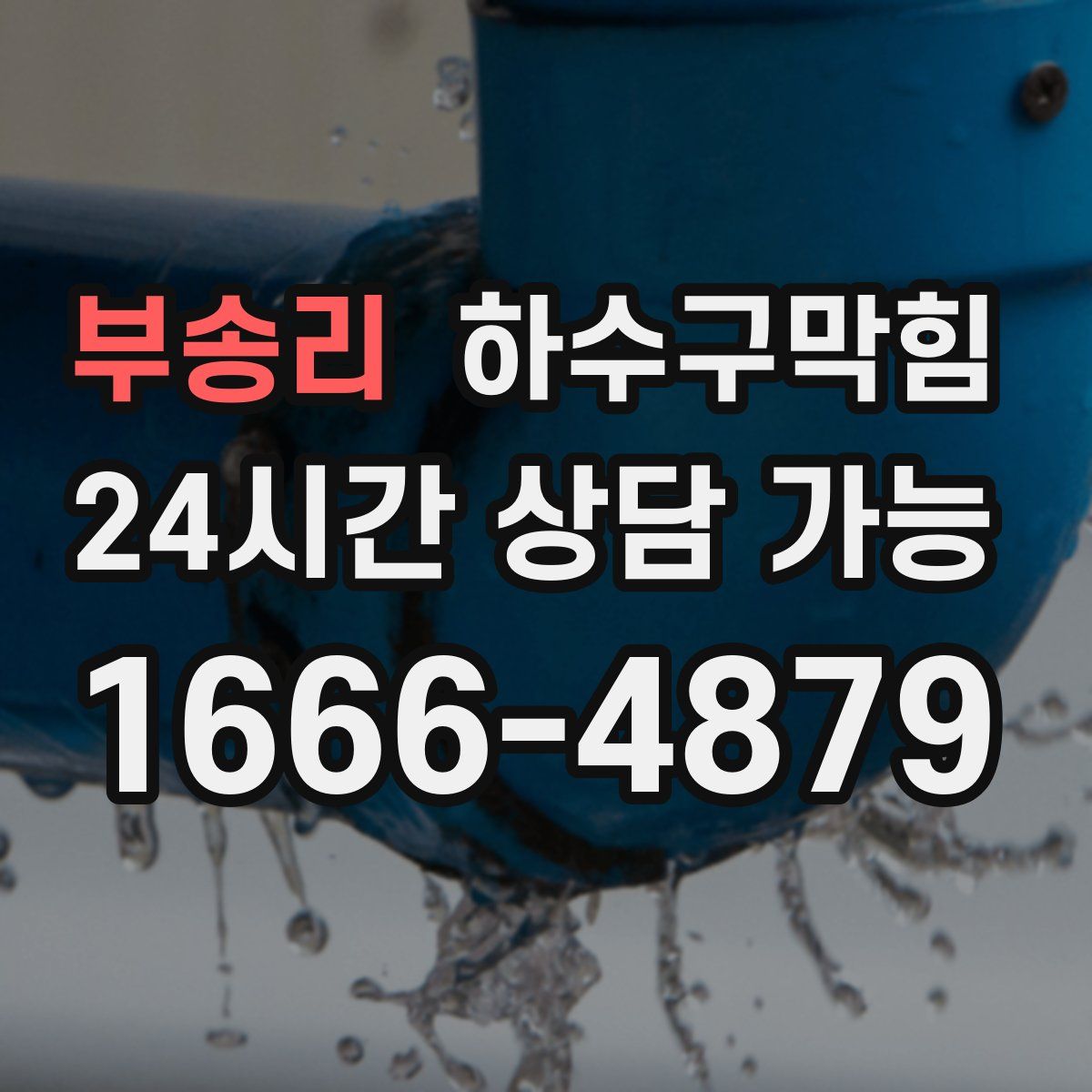 부송리 하수구막힘