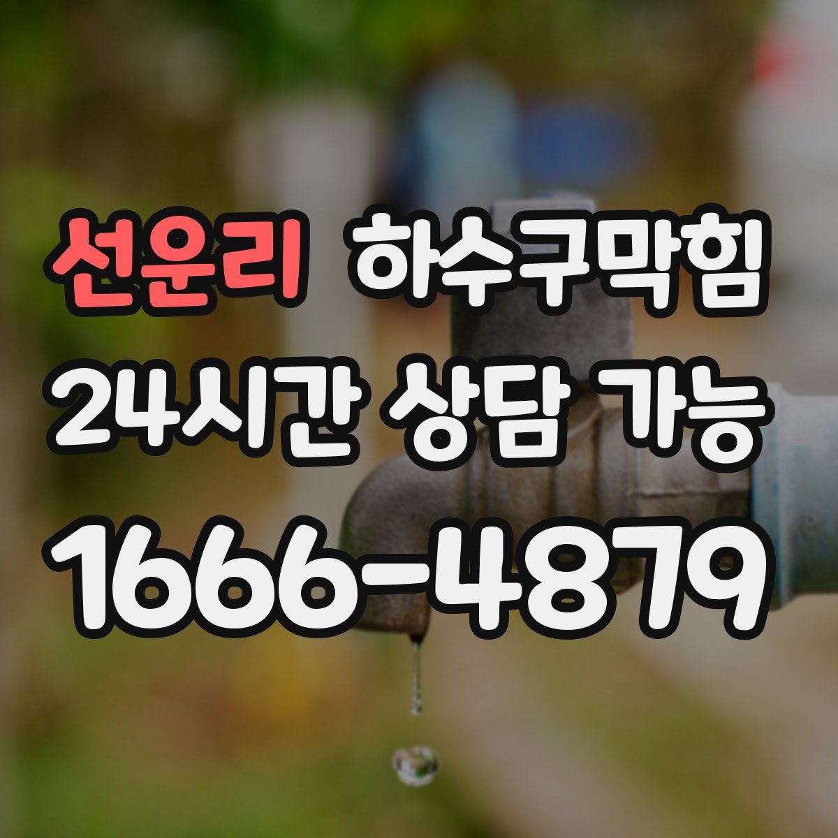 선운리 하수구막힘