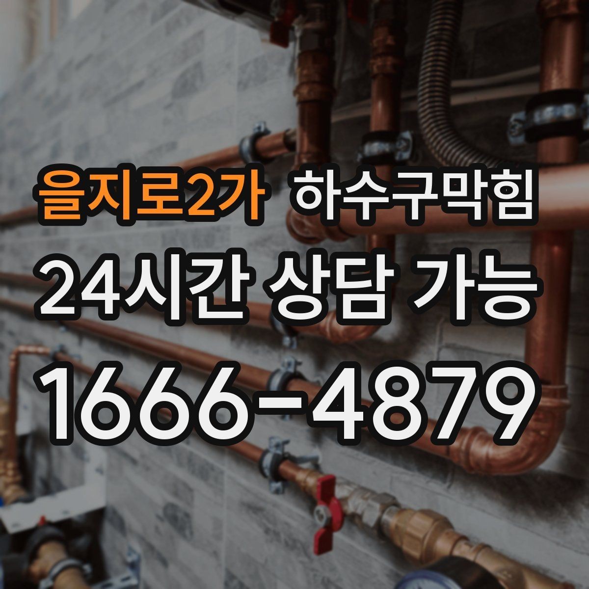 을지로2가 하수구막힘 샘플 코너 향이 누워버린 오후