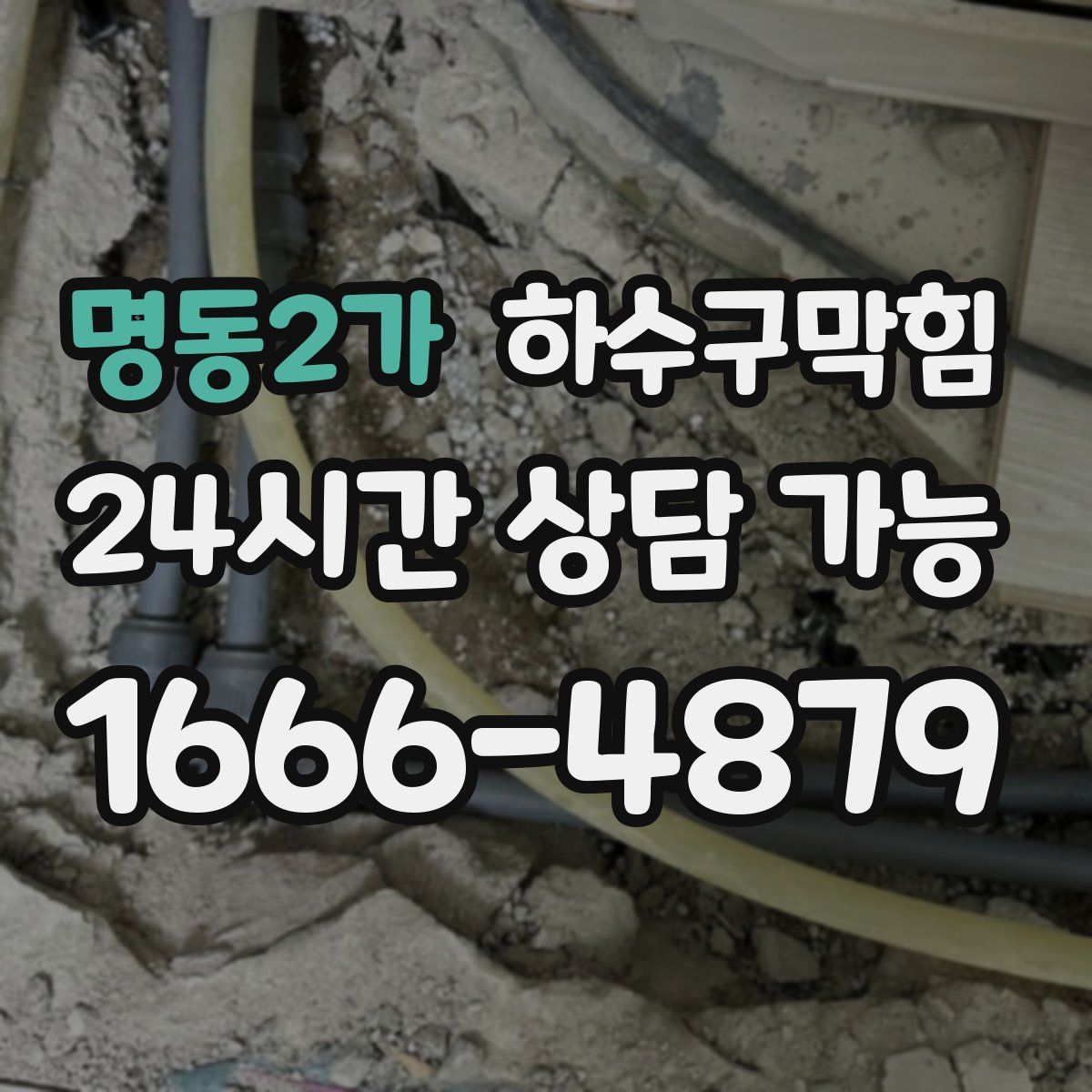 명동2가 하수구막힘