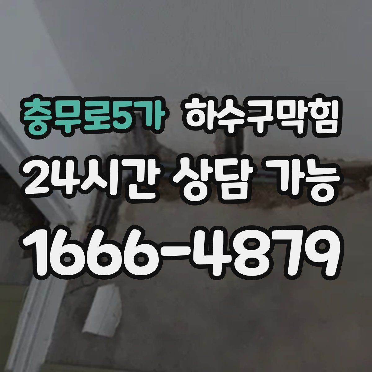 충무로5가 하수구막힘 입주 청소 팀이 남긴 흙의 좌표