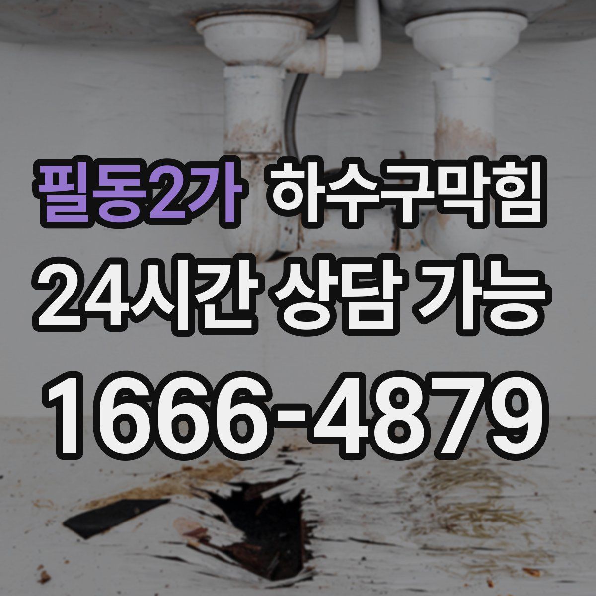 필동2가 하수구막힘
