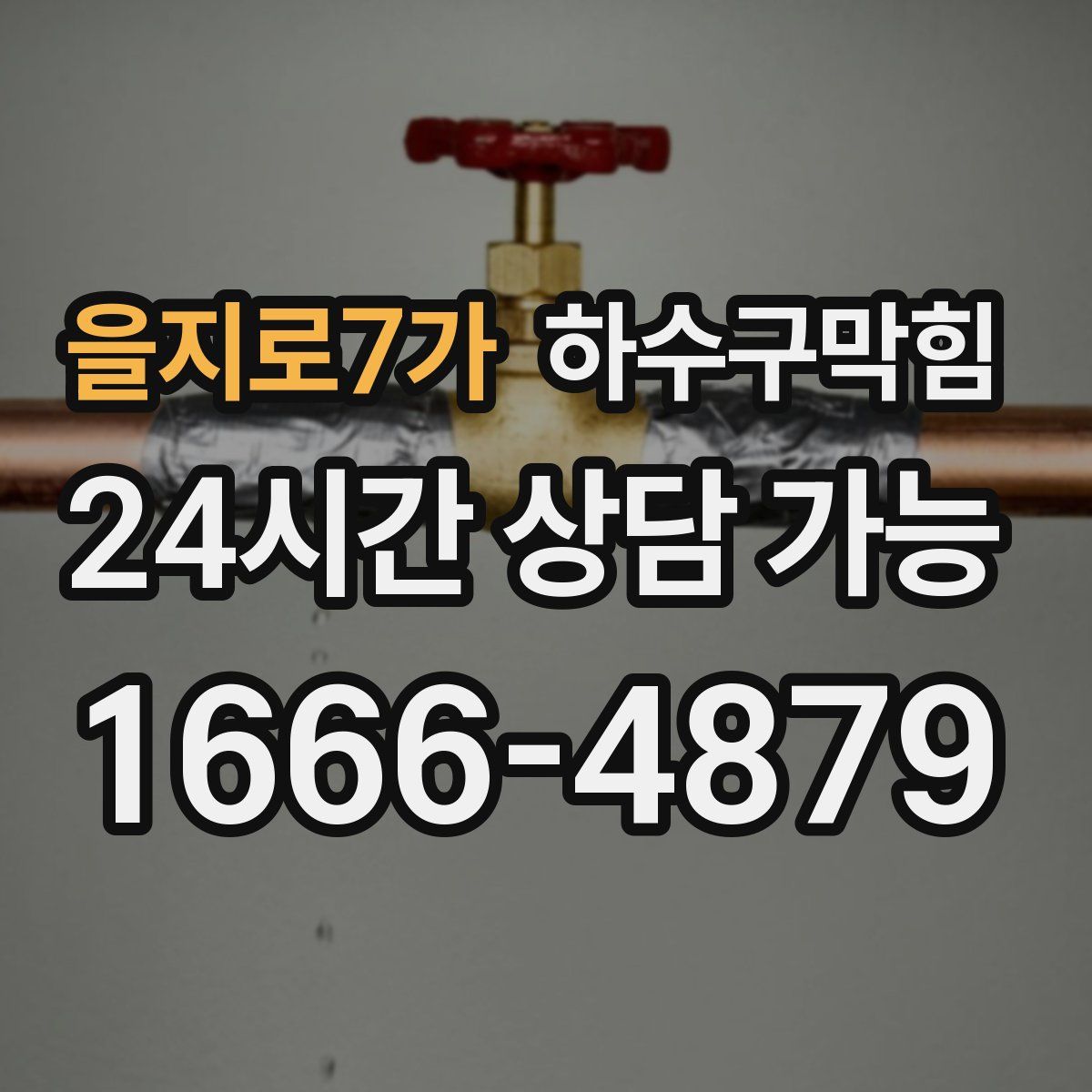 을지로7가 하수구막힘