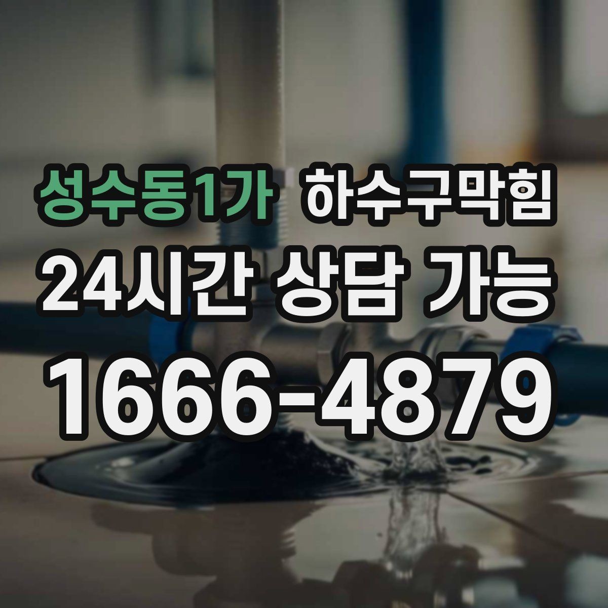 성수동1가 하수구막힘 아침 배송 박스가 젖어 있던 초인종