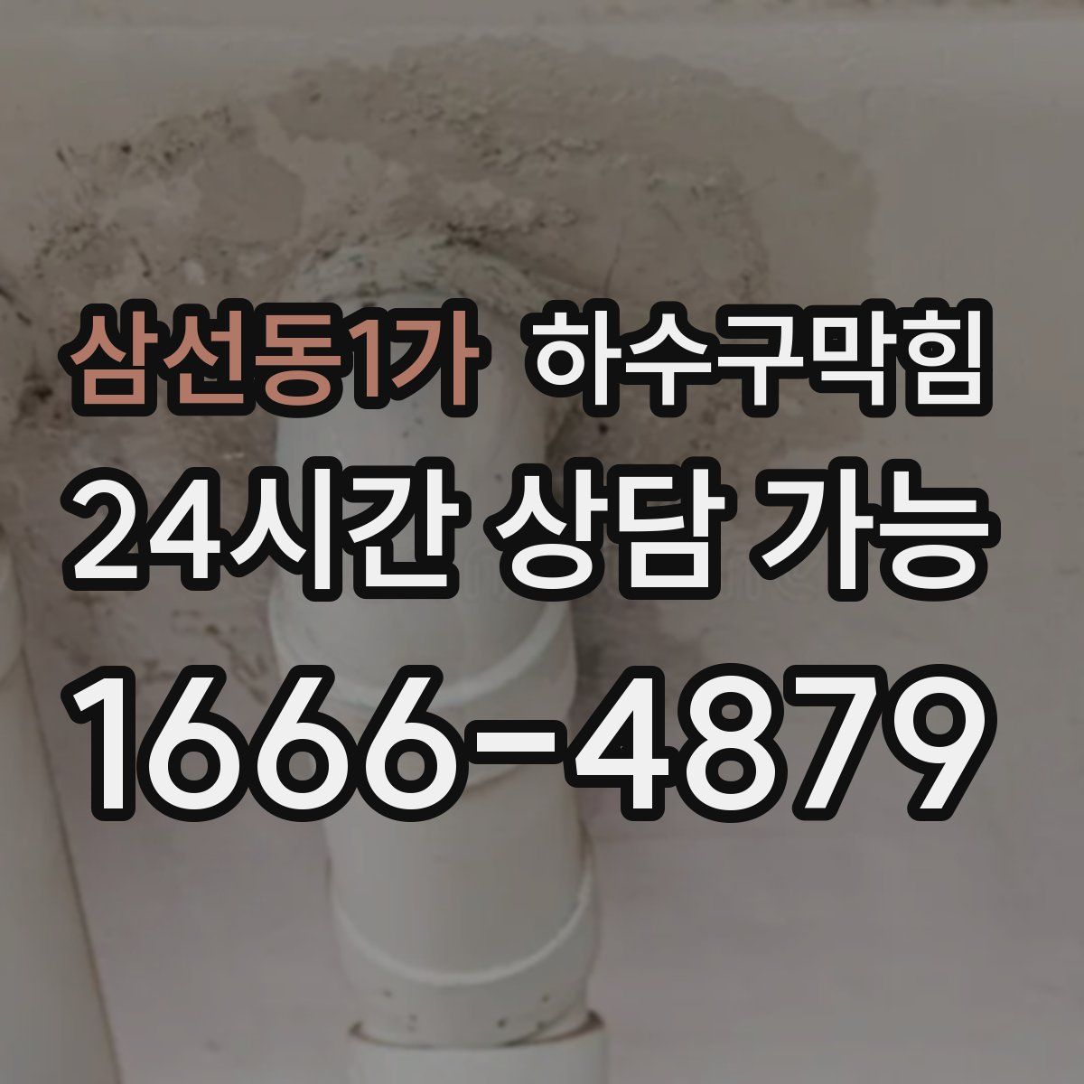 삼선동1가 하수구막힘