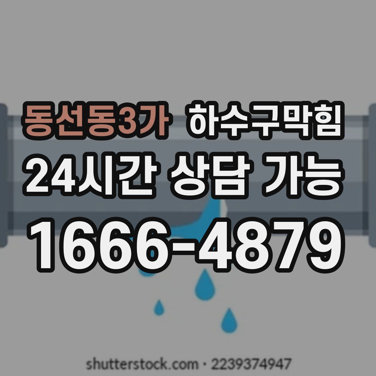 동선동3가 하수구막힘