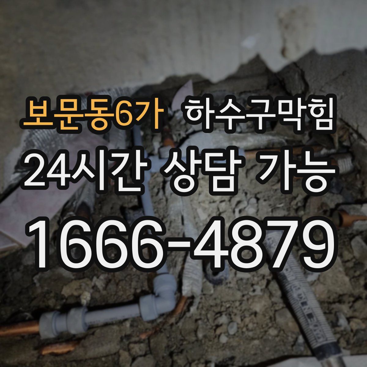 보문동6가 하수구막힘