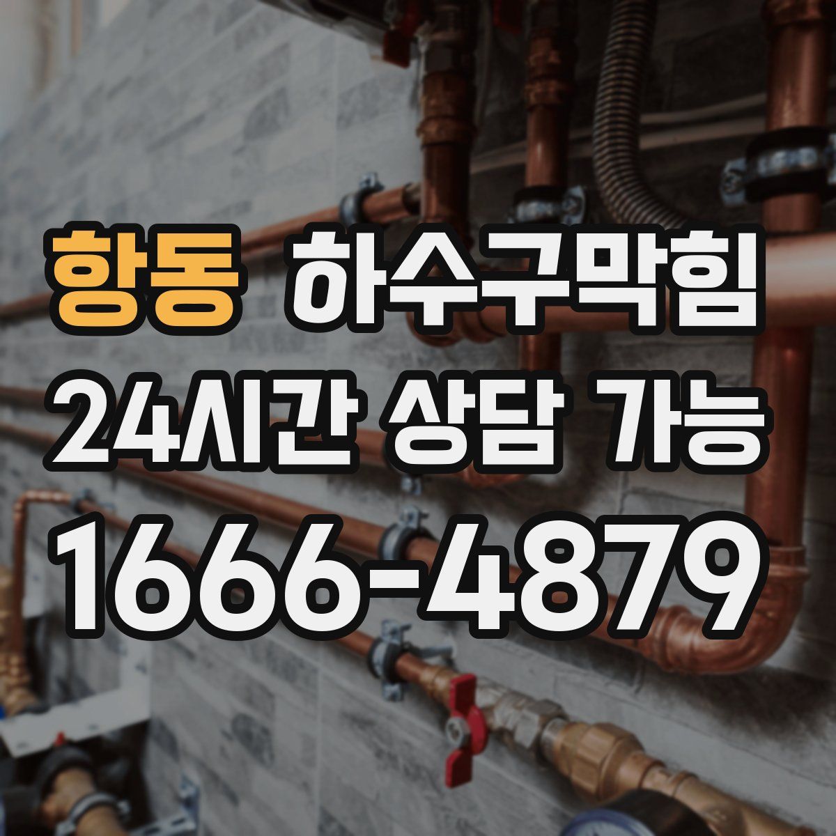 항동 하수구막힘