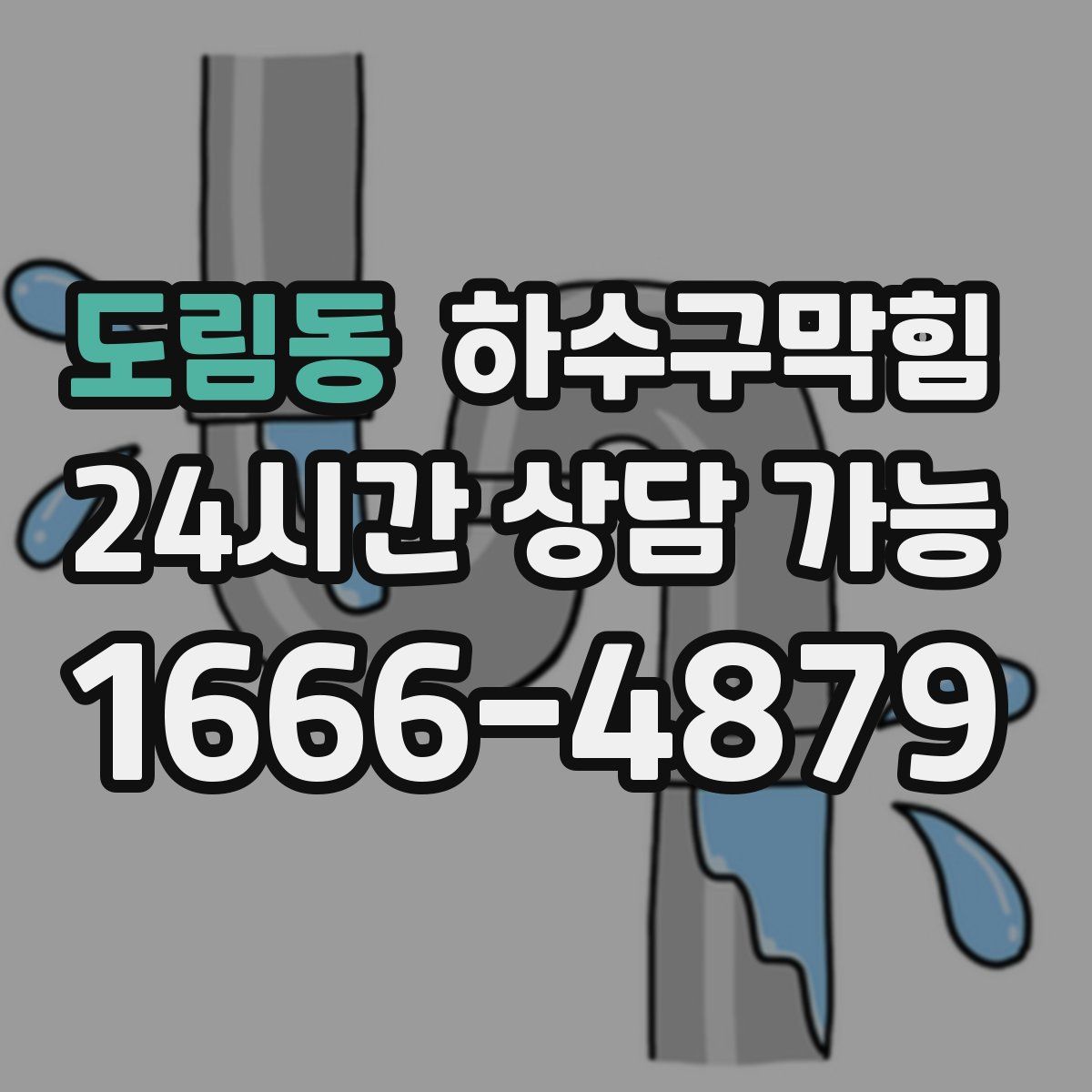 도림동 하수구막힘