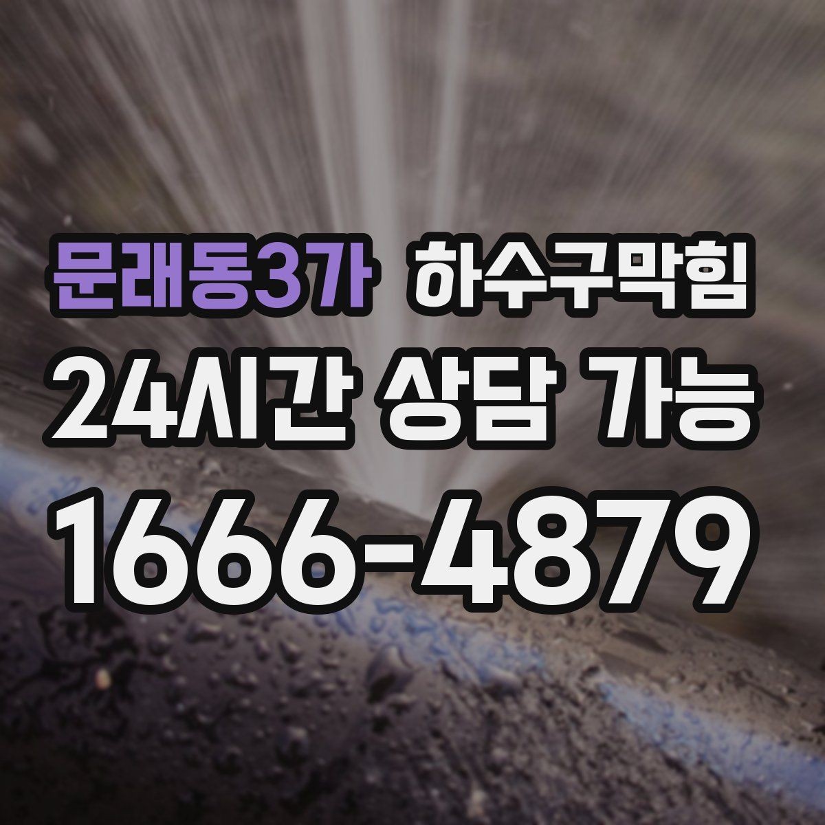 문래동3가 하수구막힘 지하창고 습기와 상자의 상태 보고서