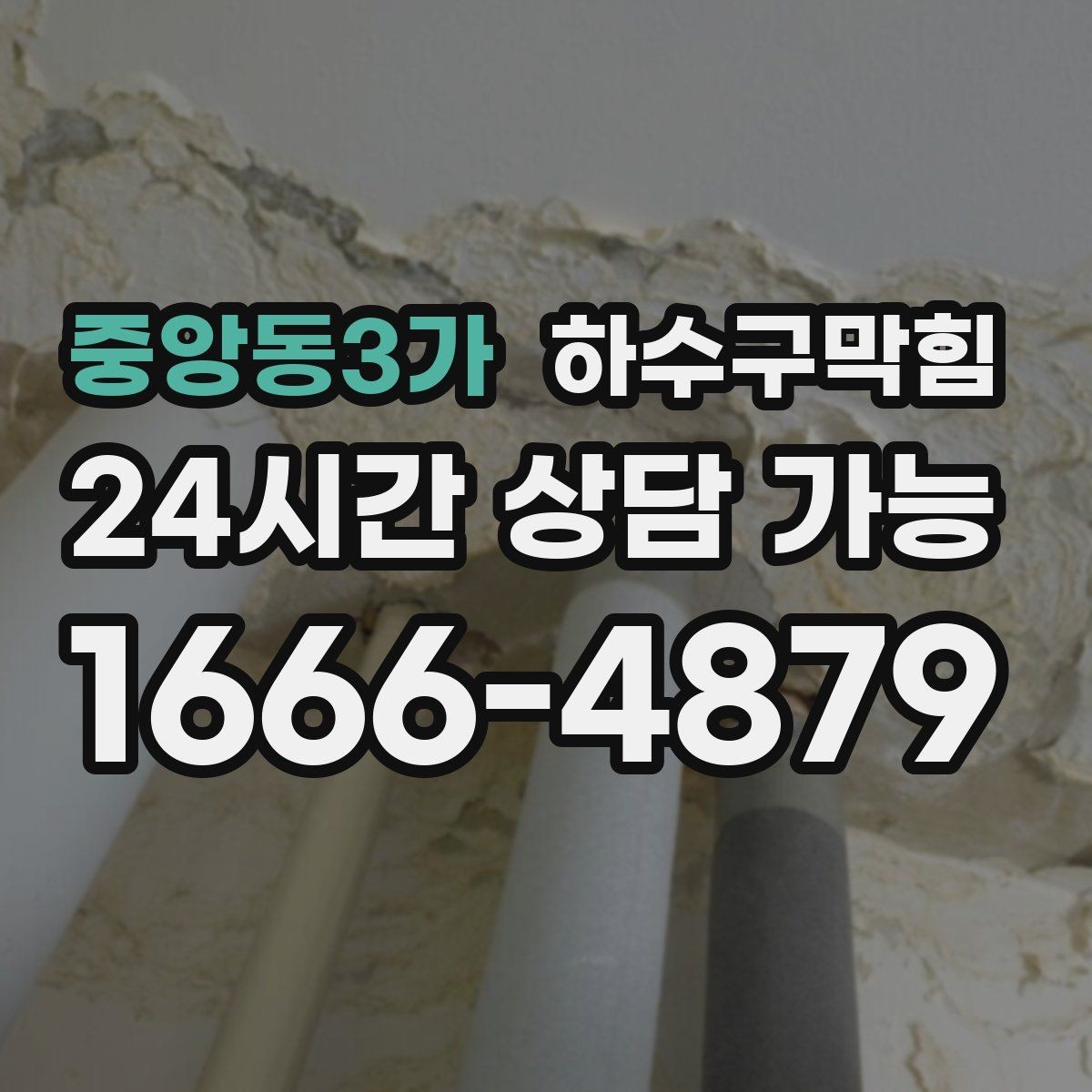 중앙동3가 하수구막힘 대형 매장 주간 야간 이원화 점검