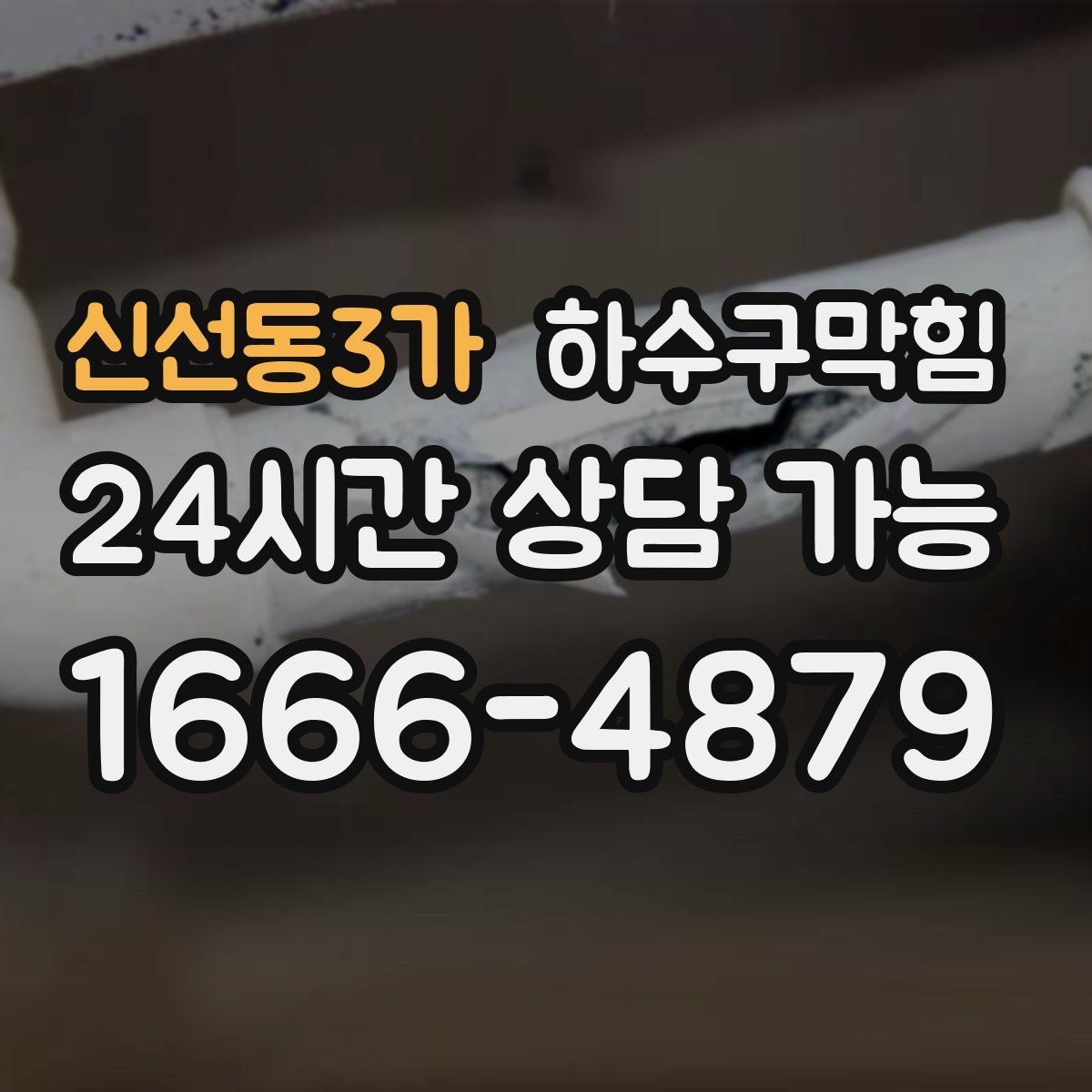 신선동3가 하수구막힘