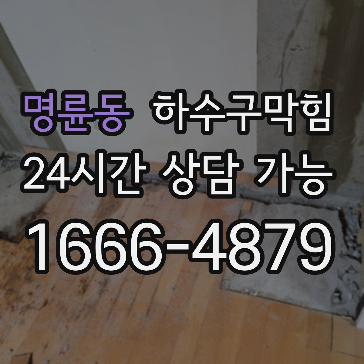 명륜동 하수구막힘