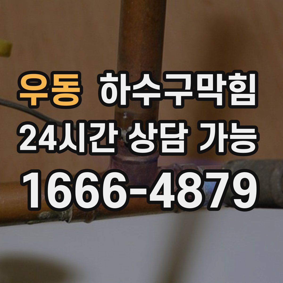 우동 하수구막힘