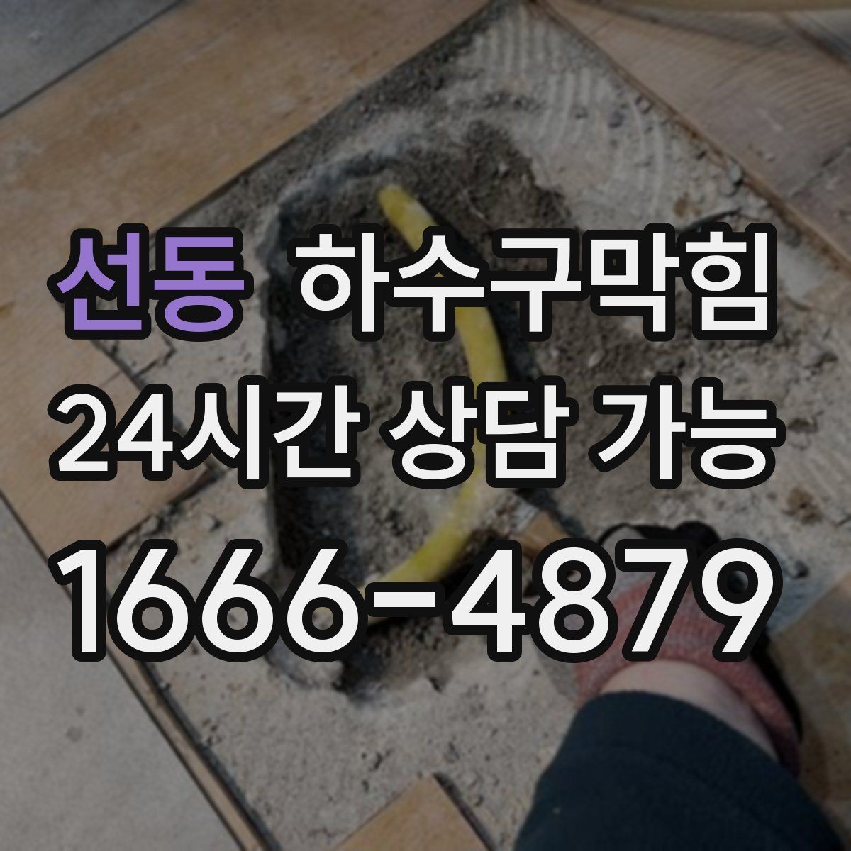 선동 하수구막힘 시설팀 야간 합동 점검 스케줄