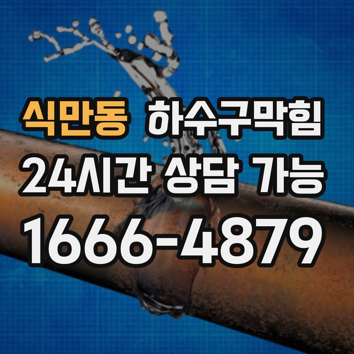 식만동 하수구막힘