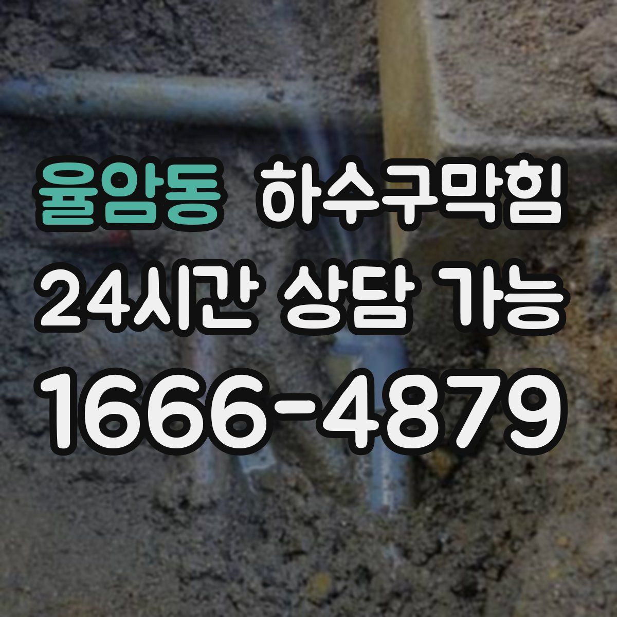 율암동 하수구막힘