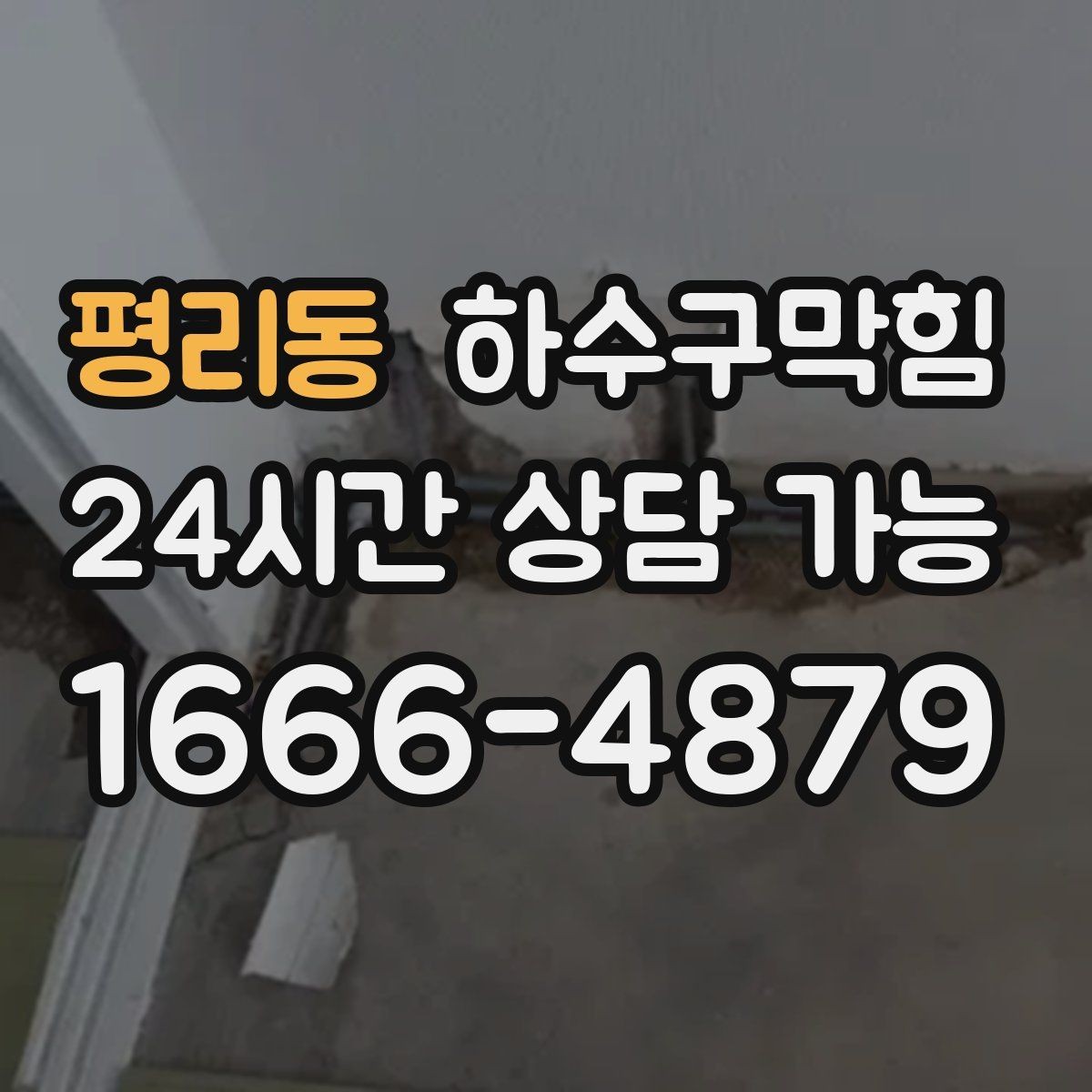 평리동 하수구막힘 조용한 밤을 깨는 소리의 정체를 좇다