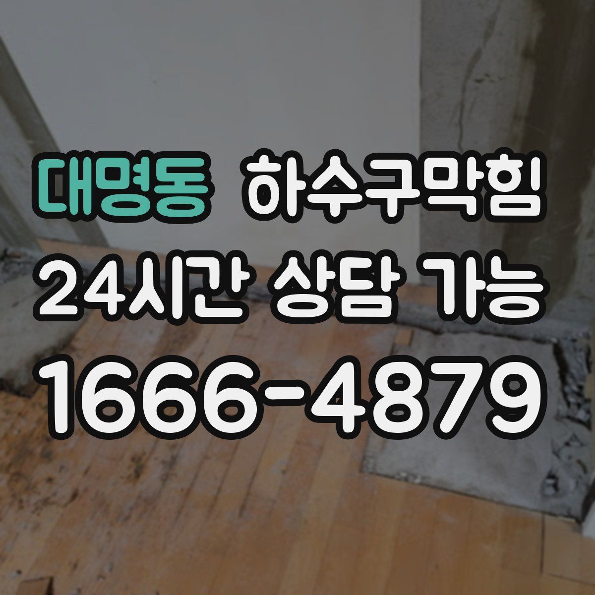 대명동 하수구막힘