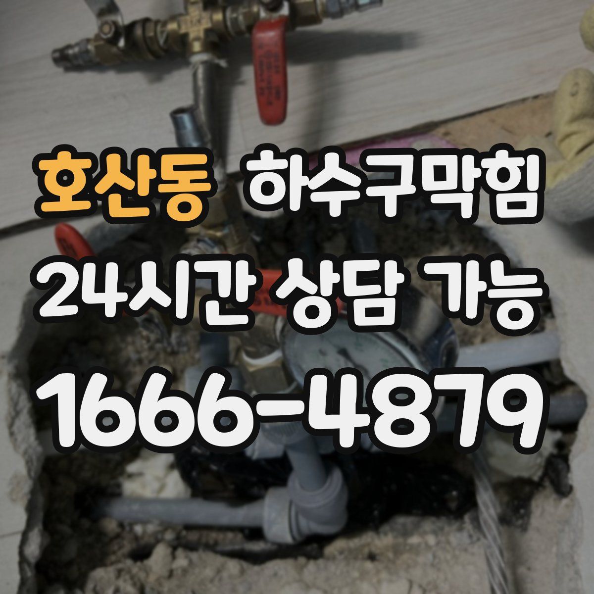 호산동 하수구막힘