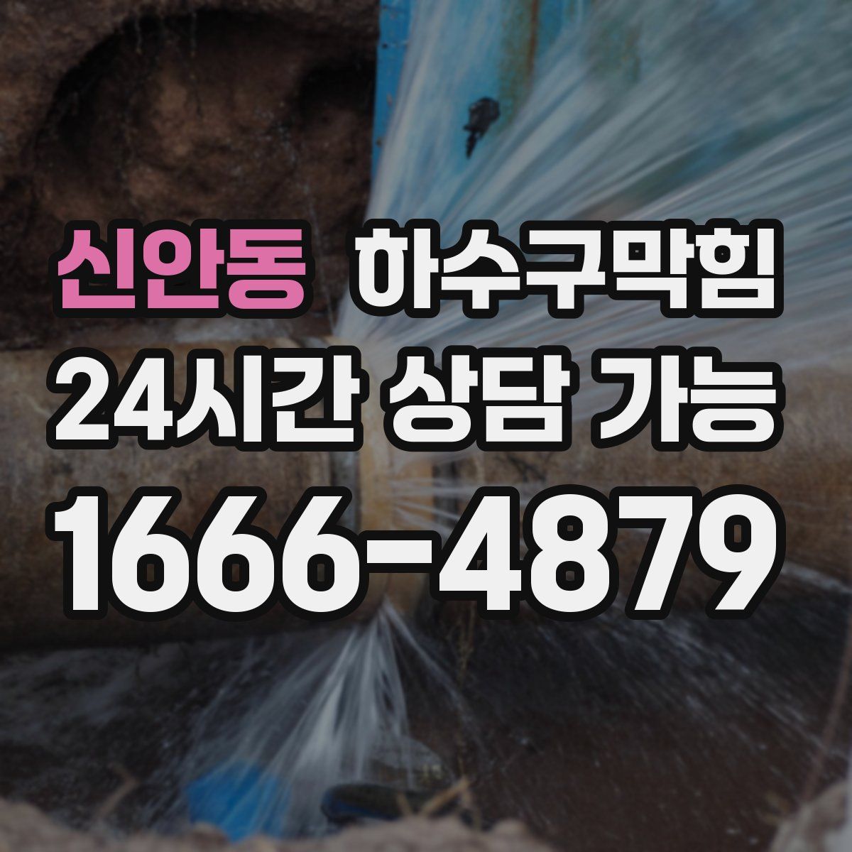 신안동 하수구막힘