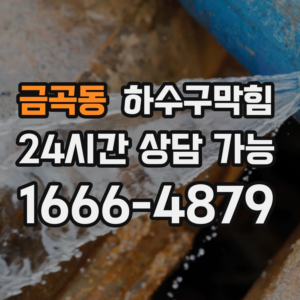 금곡동 하수구막힘