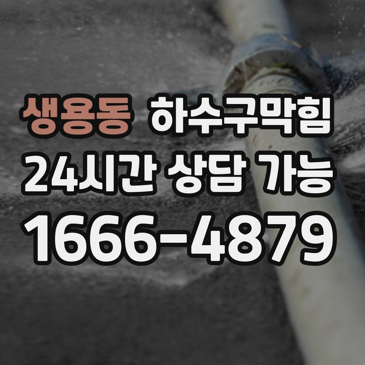 생용동 하수구막힘