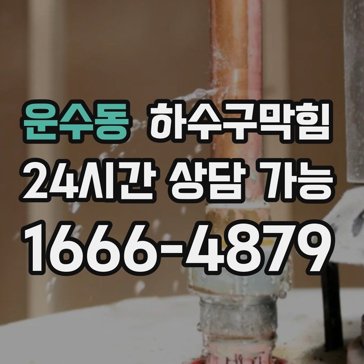 운수동 하수구막힘 소형 매장 단시간 복구 서비스
