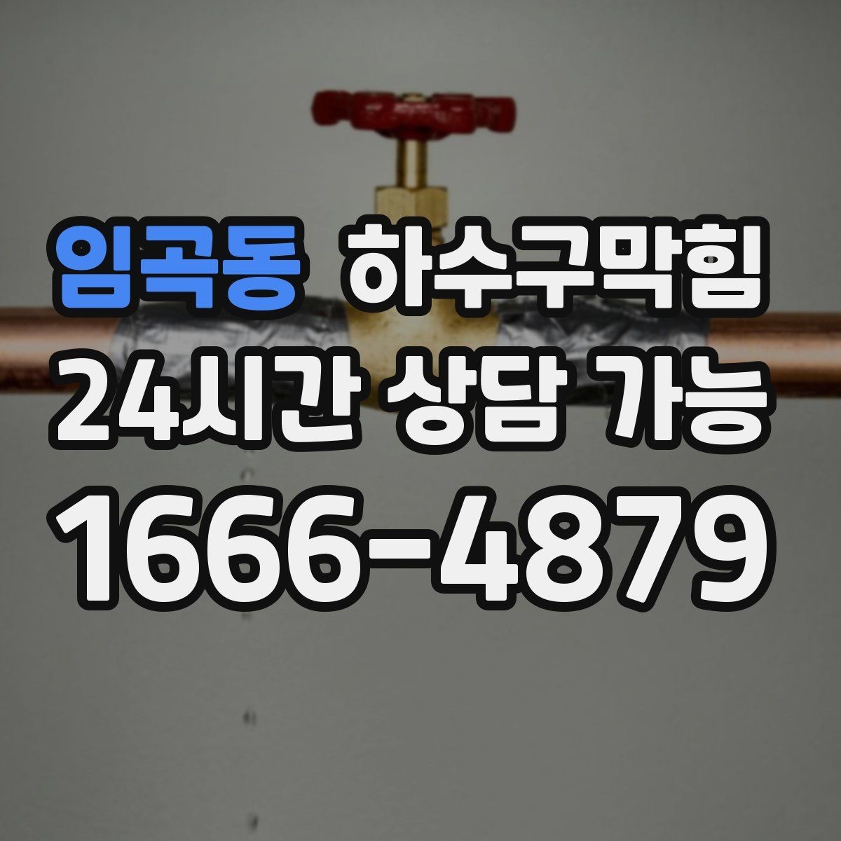 임곡동 하수구막힘 병원 진료 시간 배려 스케줄