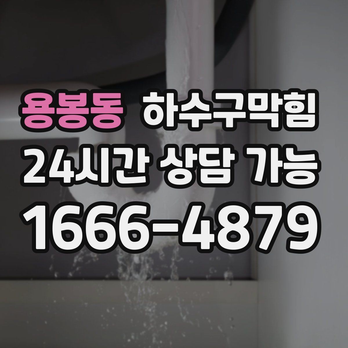 용봉동 하수구막힘 현관 우편물에 번진 작은 물무늬