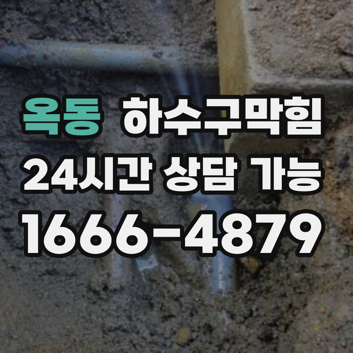 옥동 하수구막힘