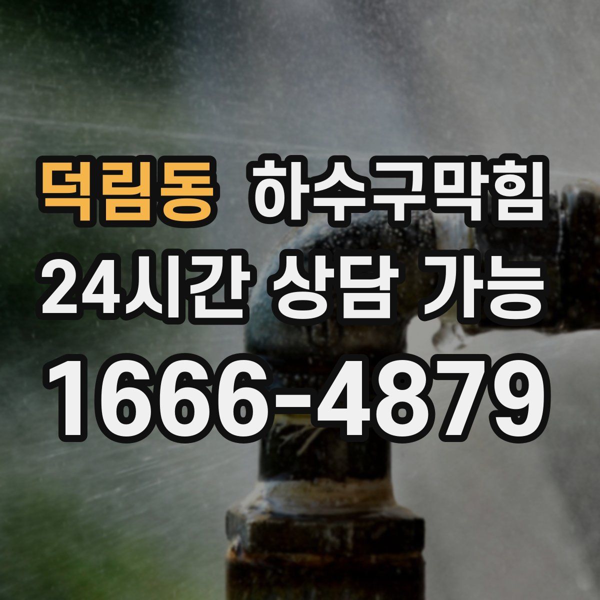 덕림동 하수구막힘