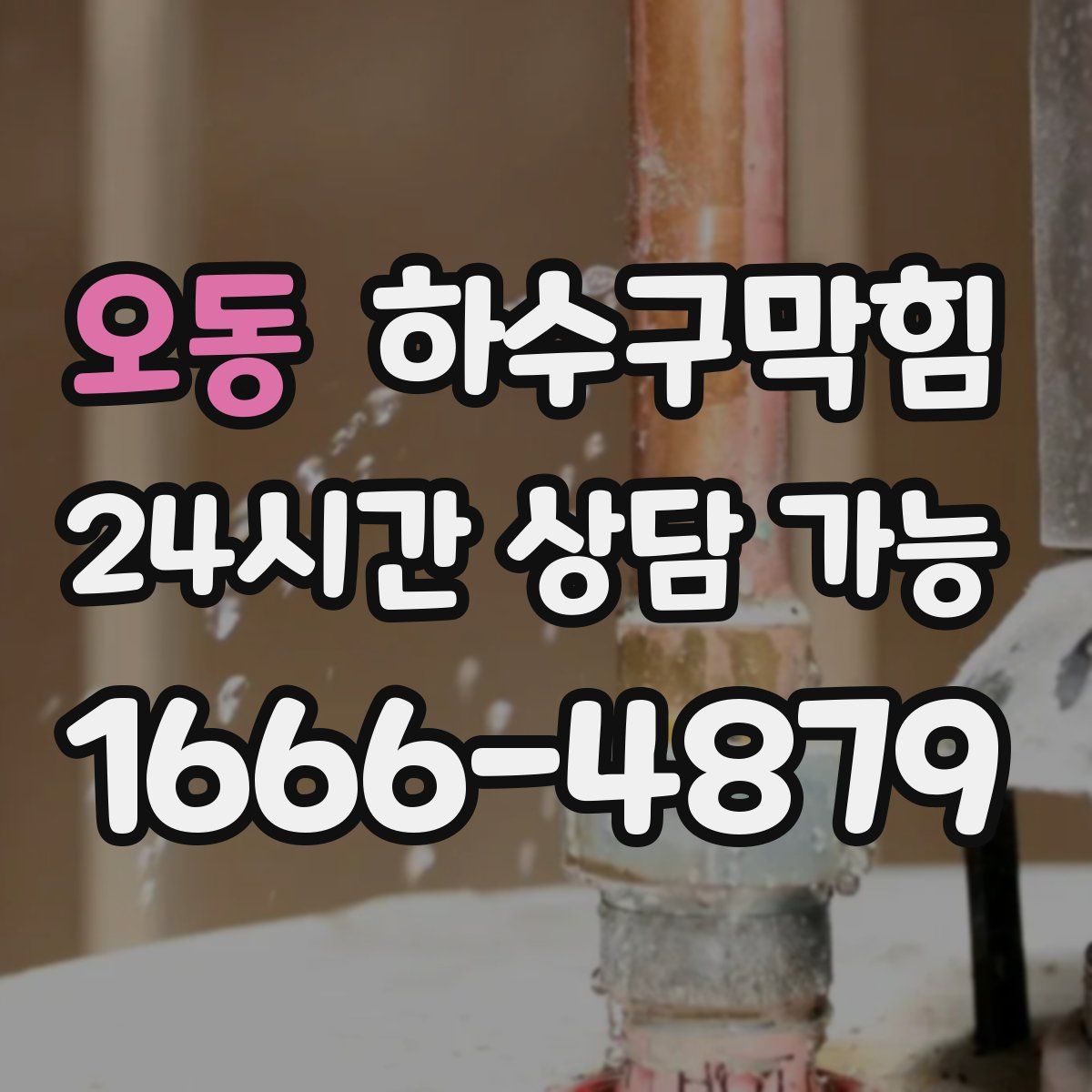 오동 하수구막힘