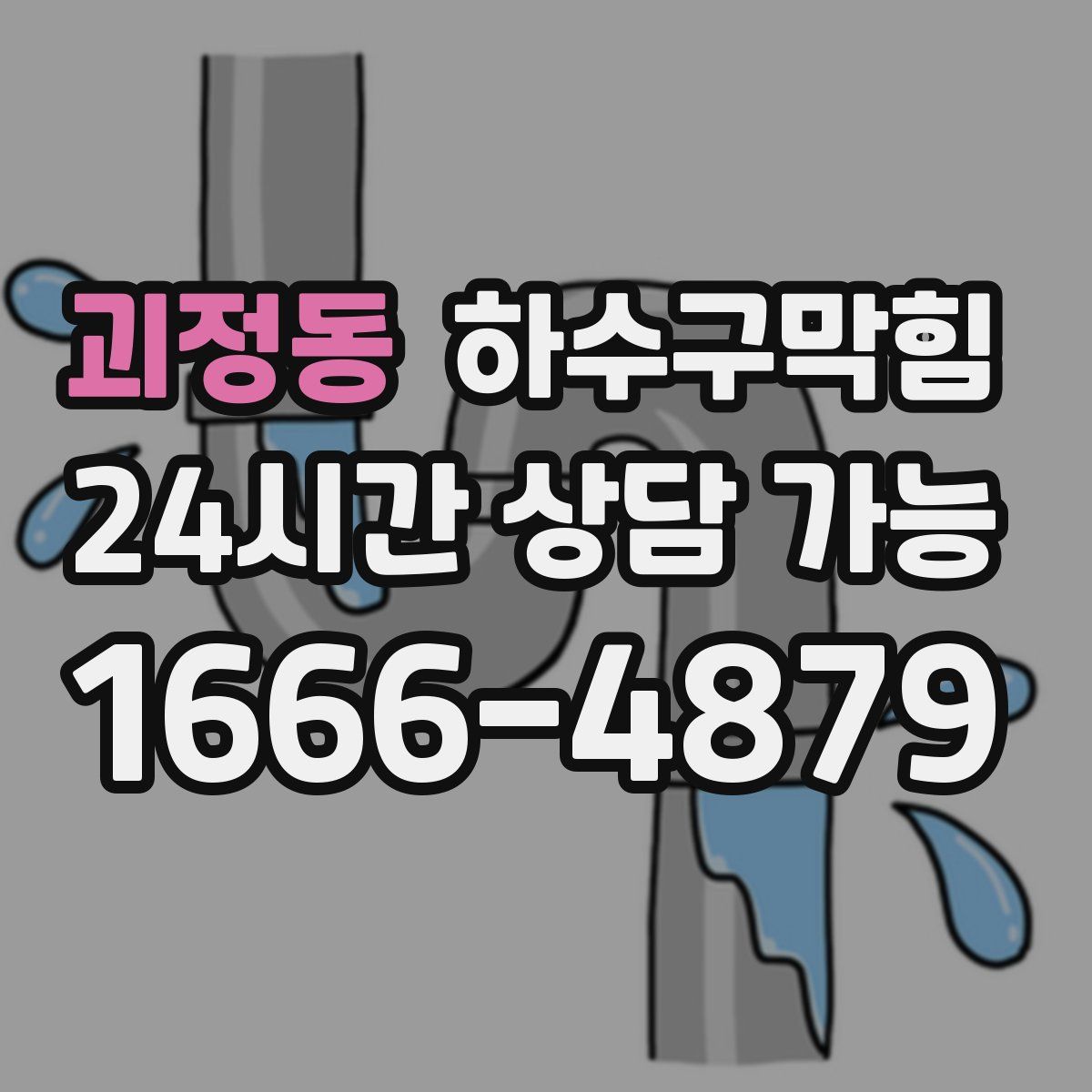 괴정동 하수구막힘