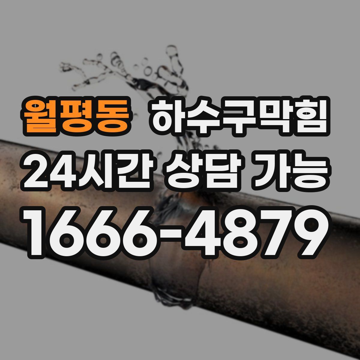 월평동 하수구막힘
