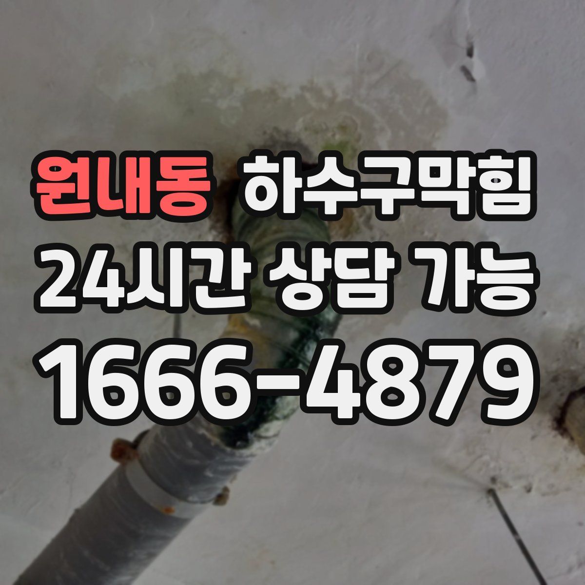 원내동 하수구막힘