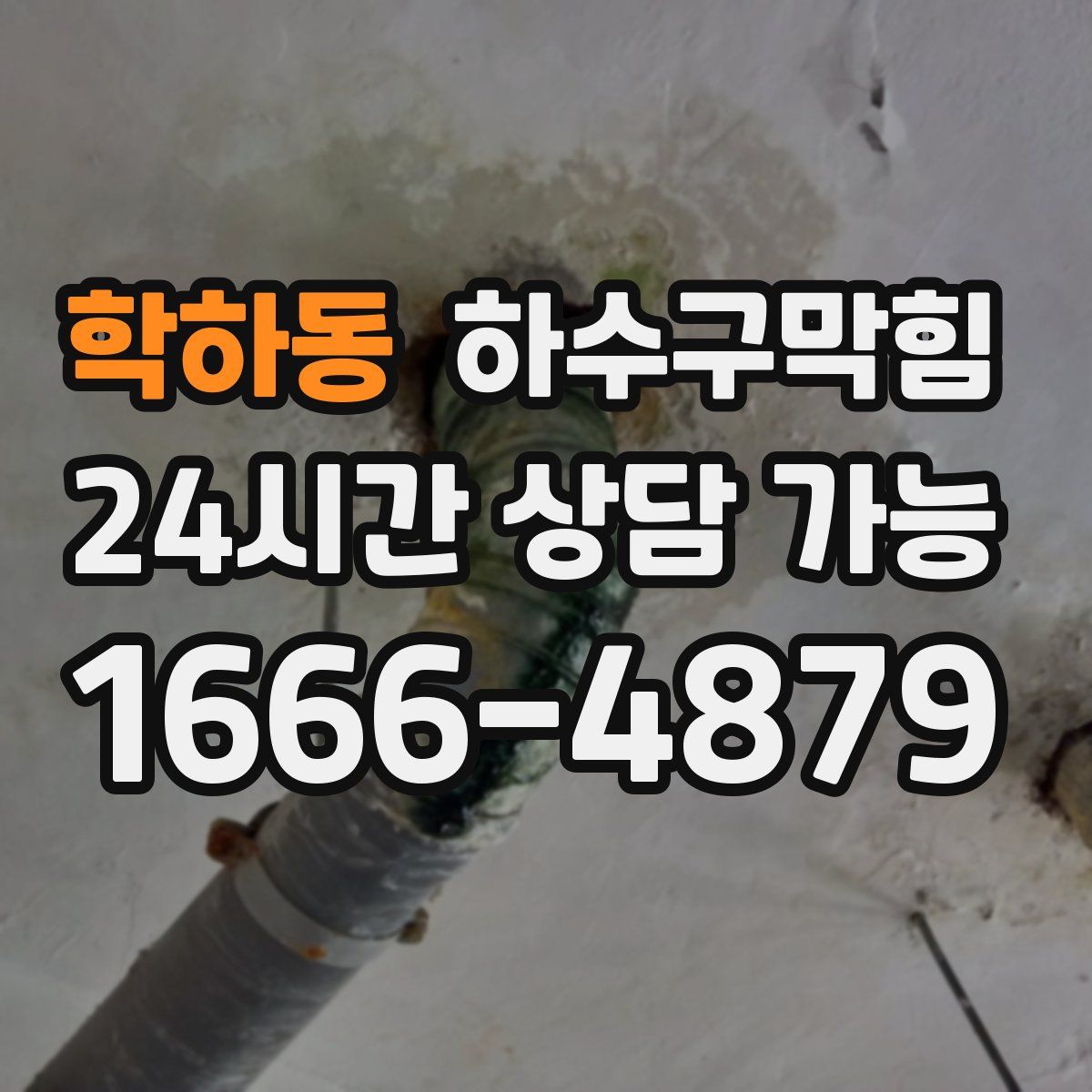 학하동 하수구막힘