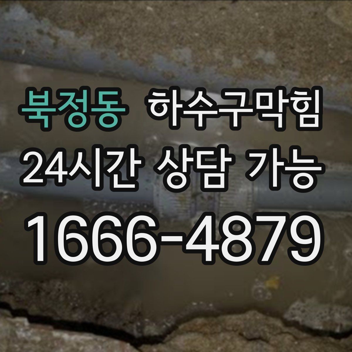 북정동 하수구막힘 전단지 스테이플이 녹슬던 오후