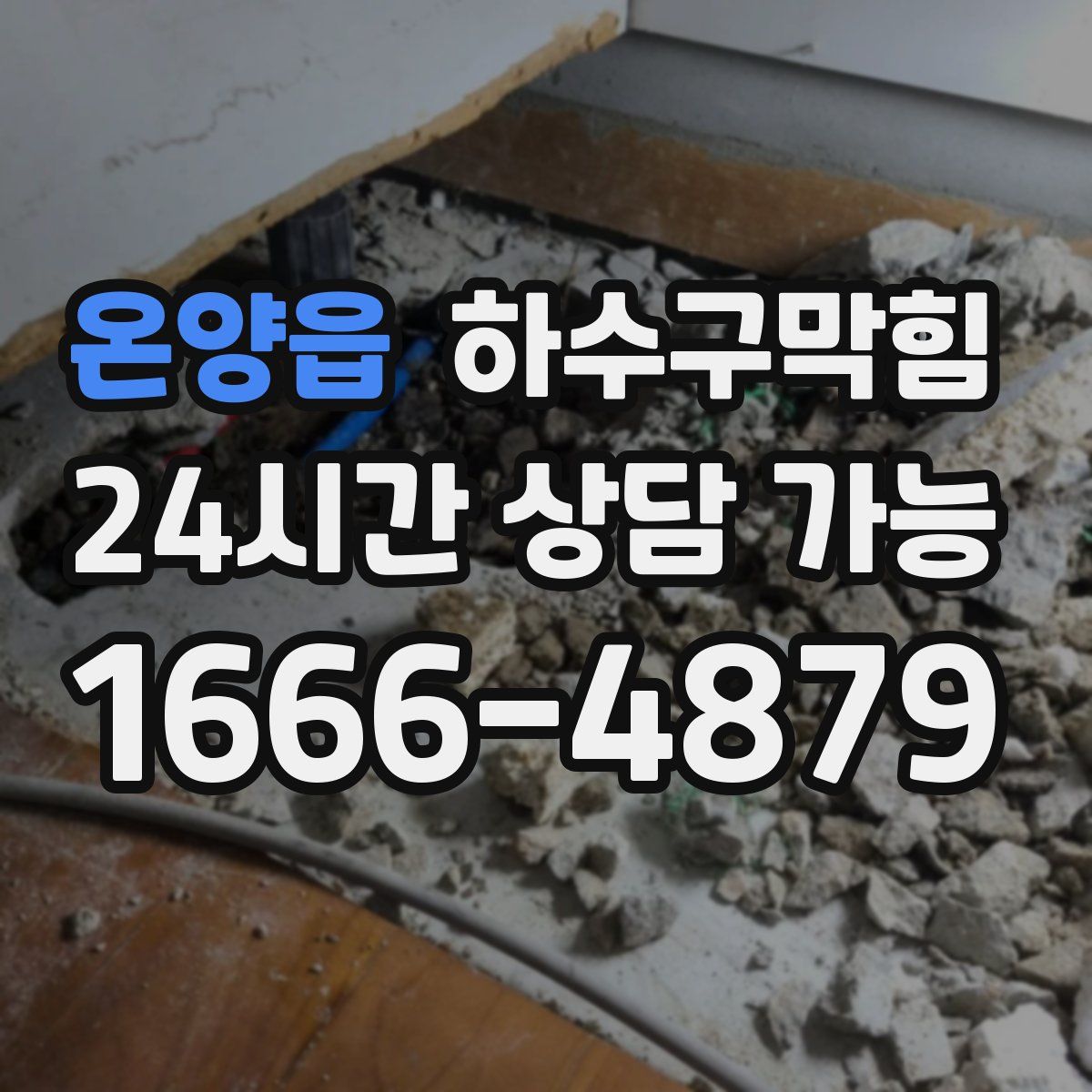 온양읍 하수구막힘