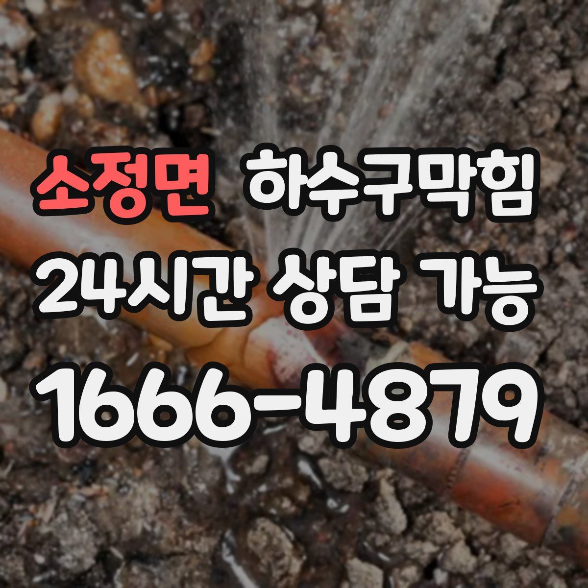 소정면 하수구막힘