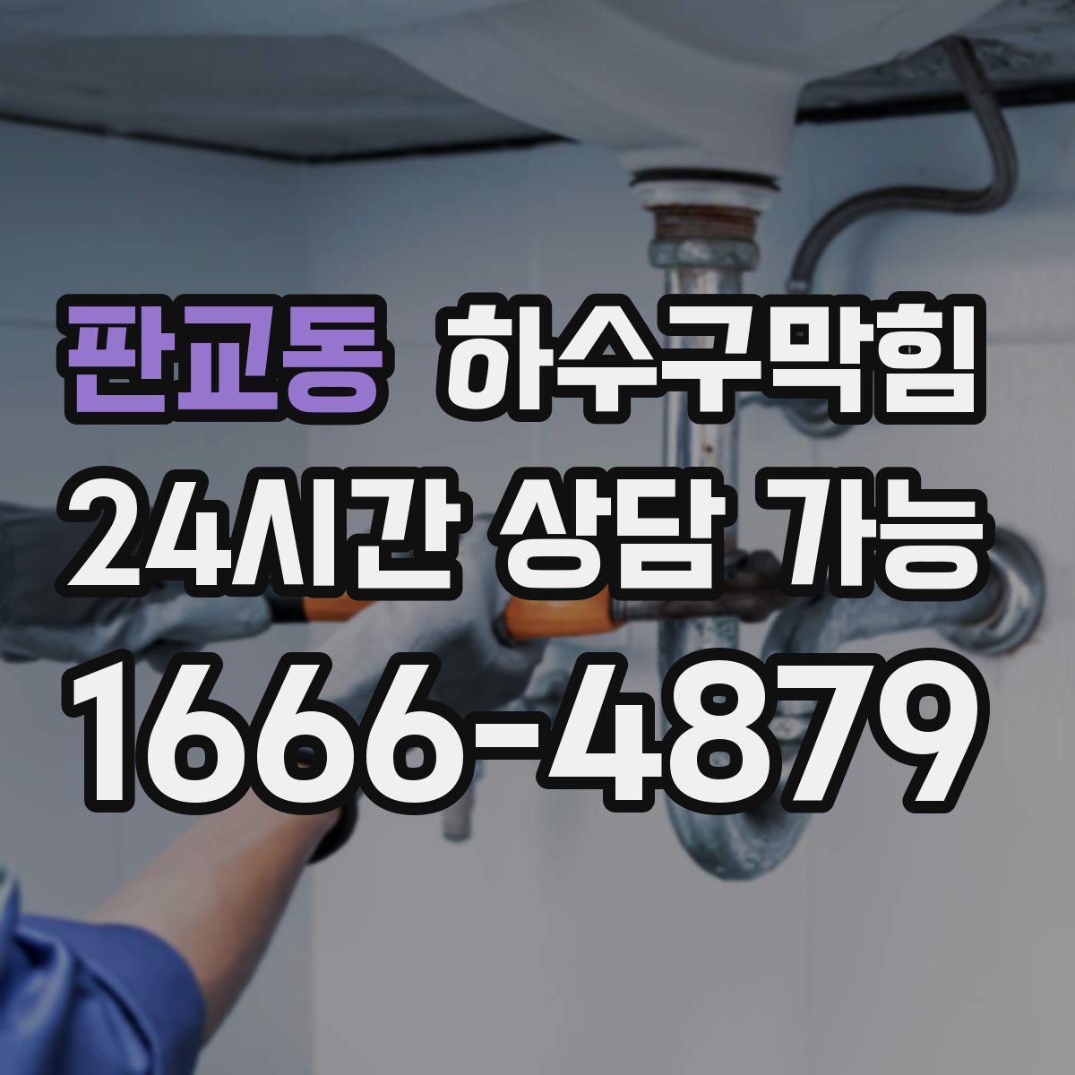 판교동 하수구막힘