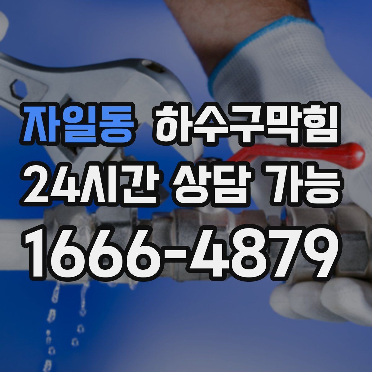 자일동 하수구막힘 재방문 현장 무상 재점검 조건