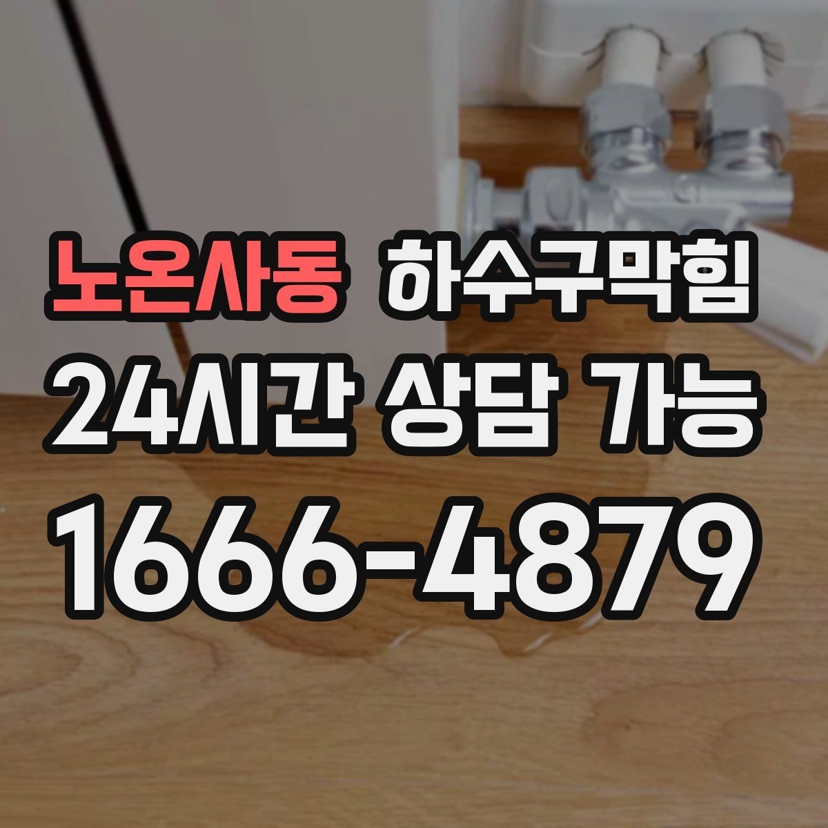 노온사동 하수구막힘 퇴근길 입구에서 발을 돌린 손님들