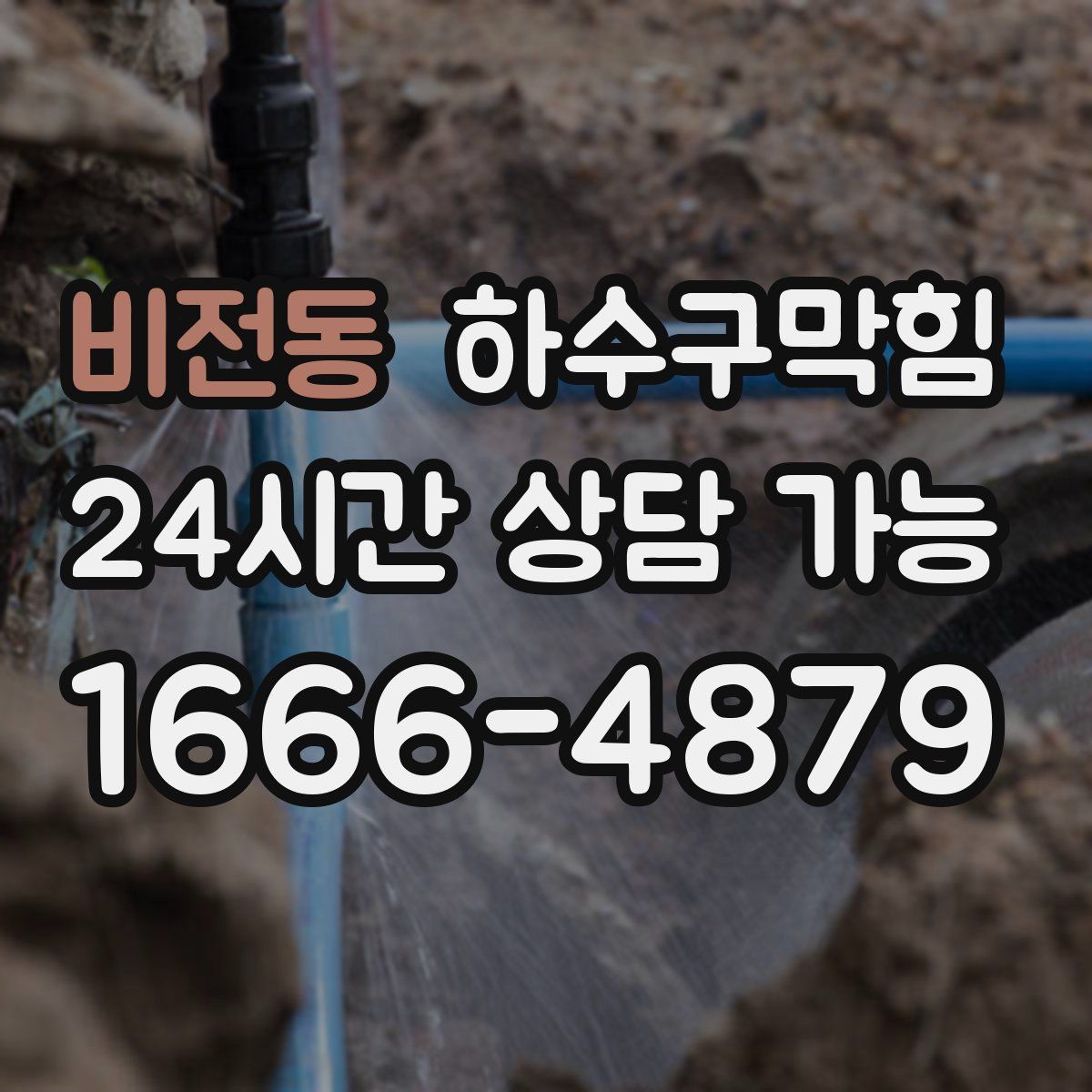 비전동 하수구막힘